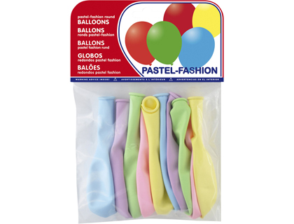 10 globos colores pastel claro surtidos